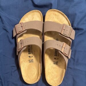 Birkenstock Tan Slip-On Sandals